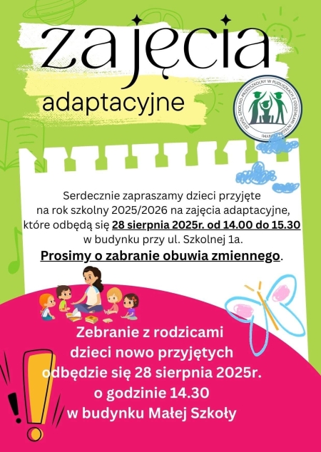 Zajęcia adaptacyjne 