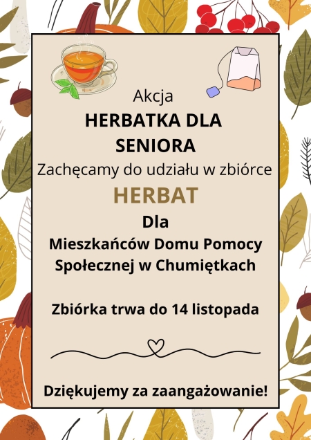 Akcja Herbatka dla Seniora