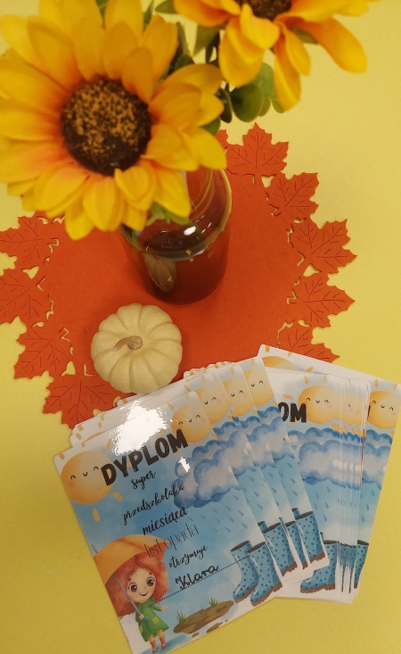 Super przedszkolak miesiąca listopada.