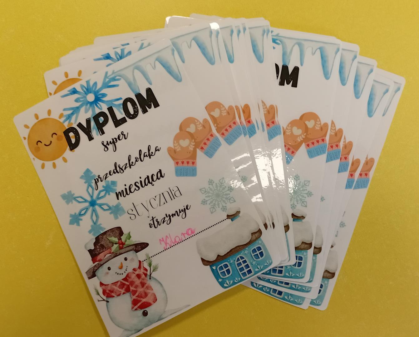 Super przedszkolak miesiąca stycznia